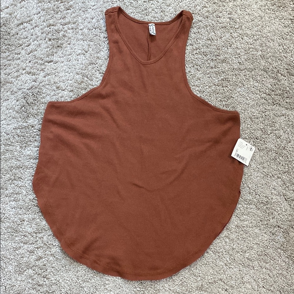 Women's Brown Sleeveless Top